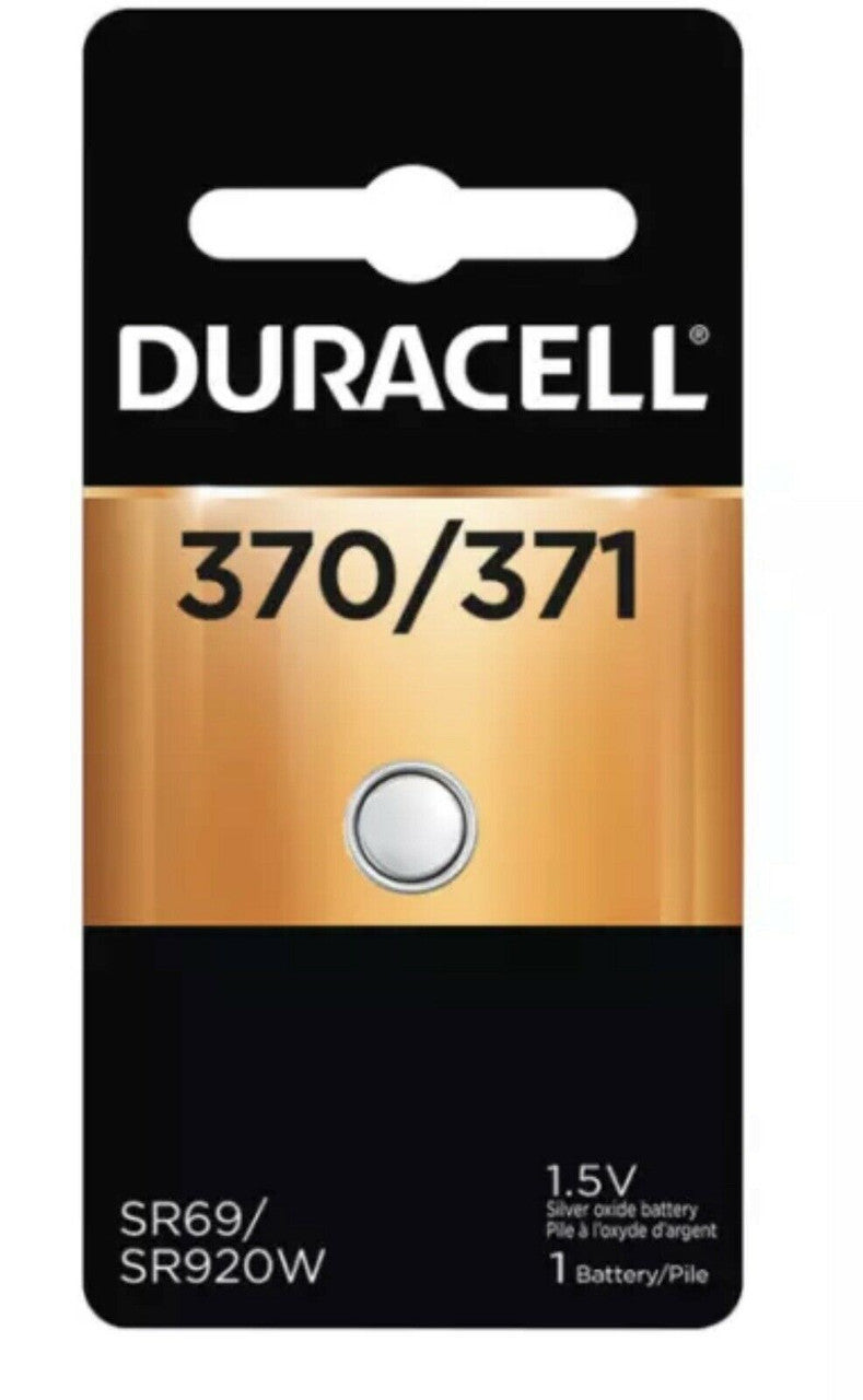 Duracell 370 / 371 Button Coin Battery 1.5 volt Watch Electronic SR69 / SR920W