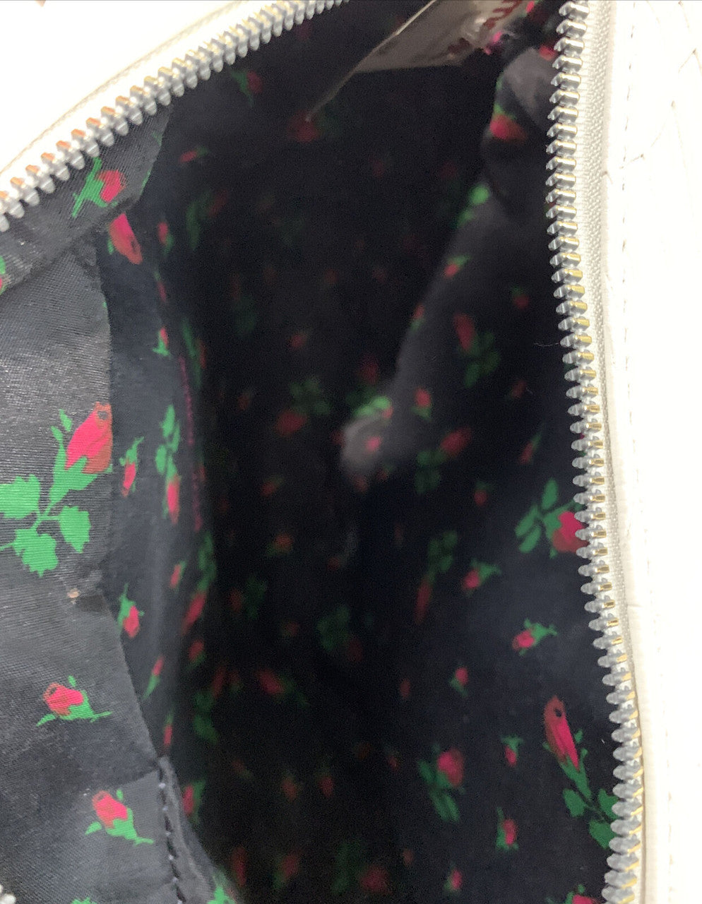 Betsey Johnson Cosmetic Wristlet Cream Heart Design