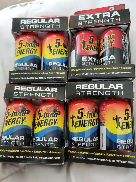 5-Hour Energy Shot, Extra Strength Variety 1 pack  3 pack regular 8 pc