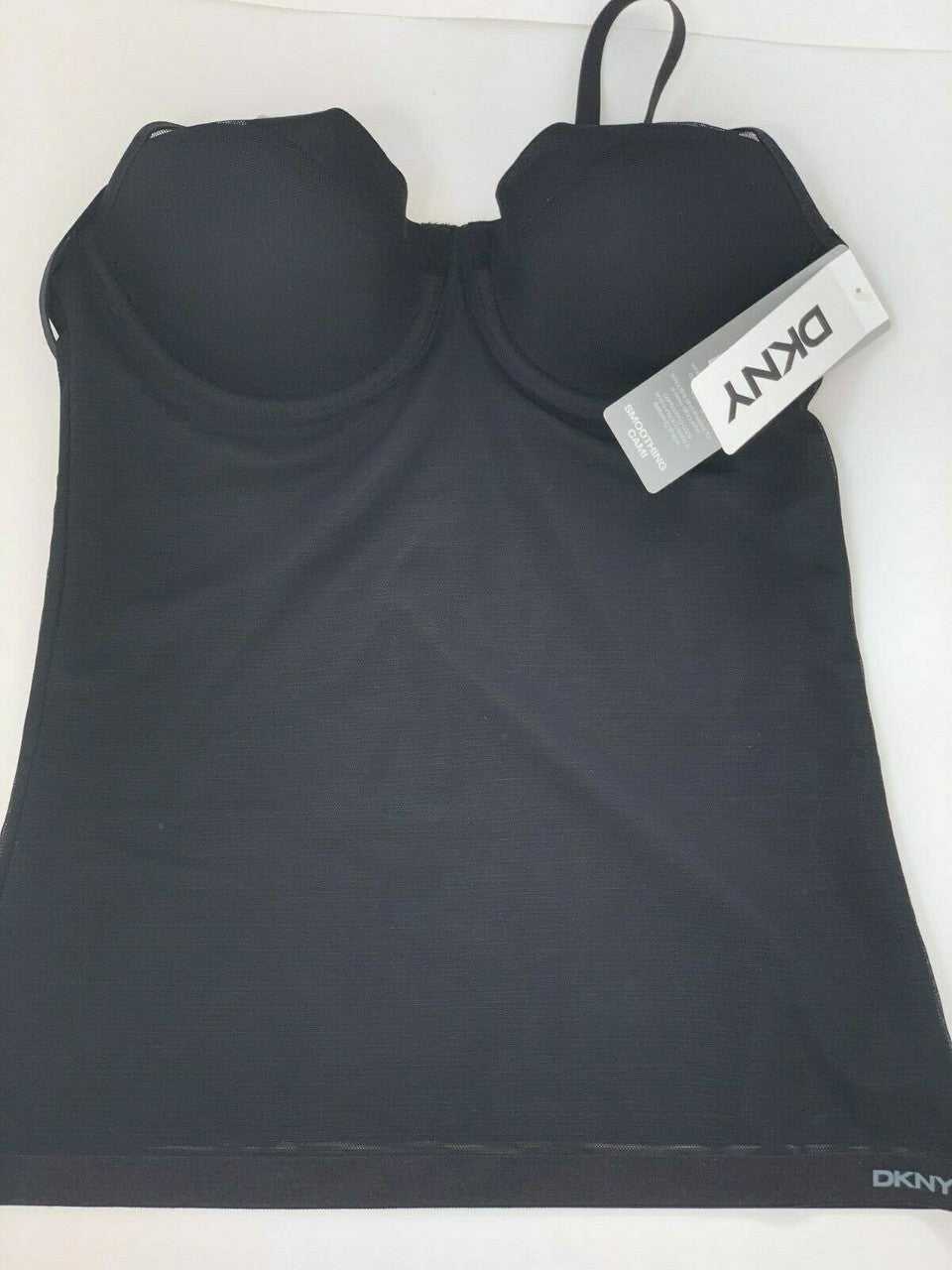 DKNY Black Classic Cotton Smoothing Camisole Size Small