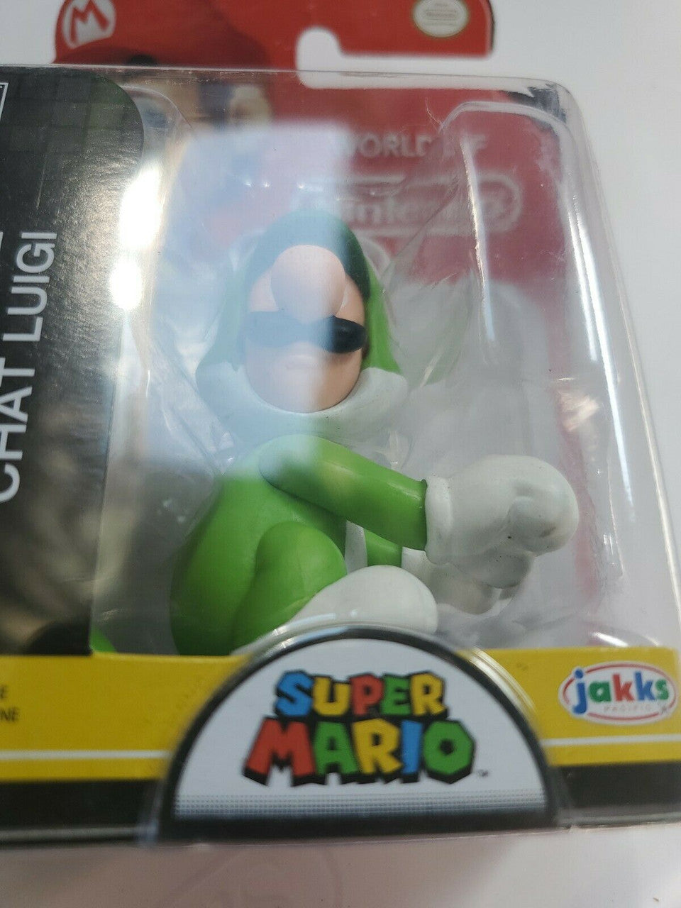 SEALED 2016 World of Nintendo - Sitting Pose CAT LUIGI - 2.5" Figure NIDB
