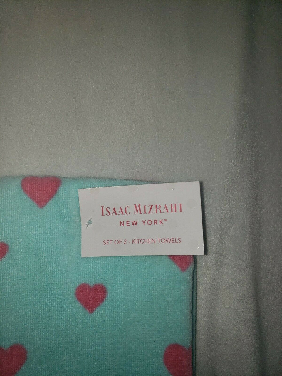 Issac Mizrahi Set Of 2 Kitchen Towels Bunny Ears