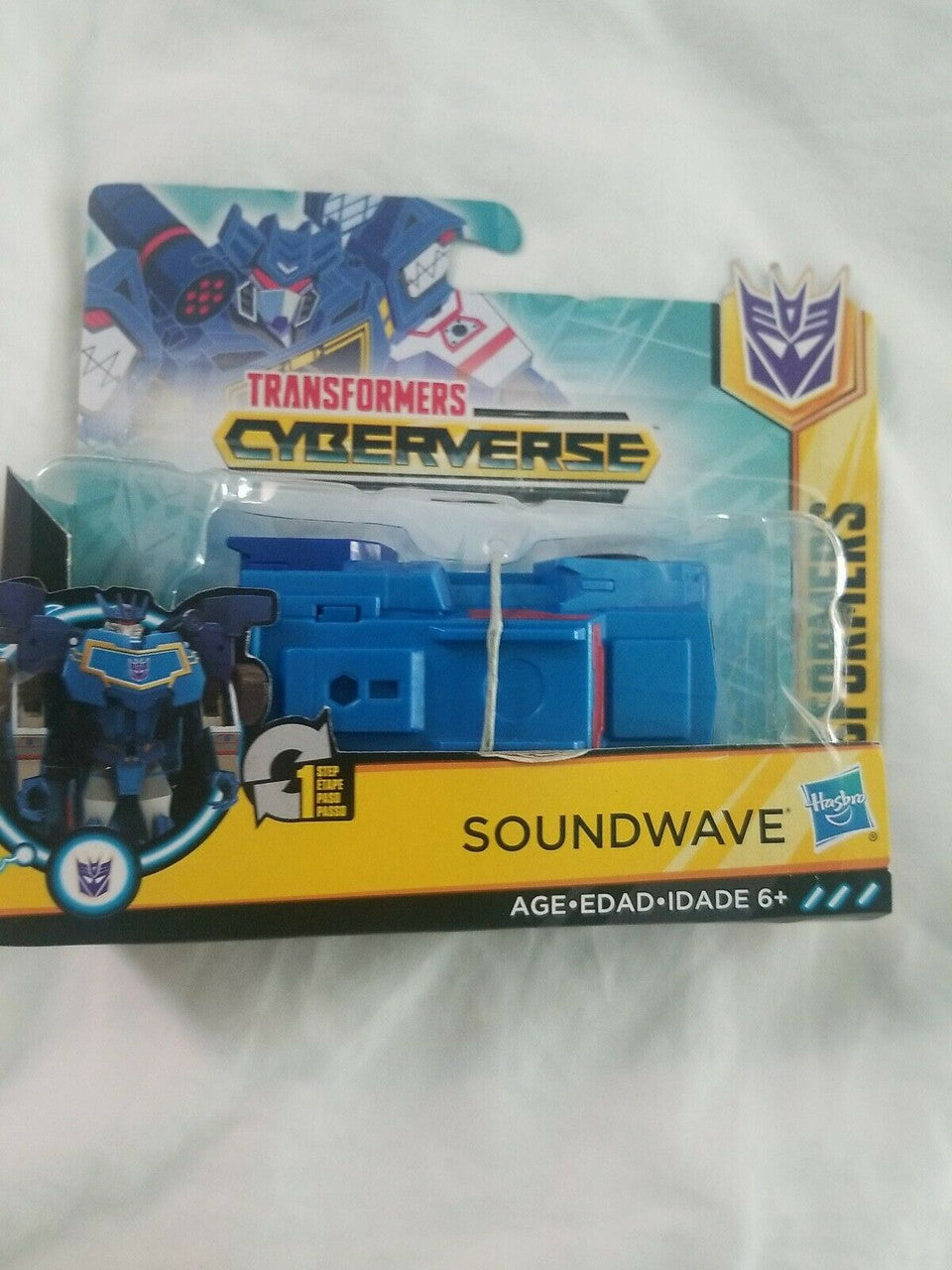 Transformers Cyberverse 1 Step Changer Soundwave Action Figure