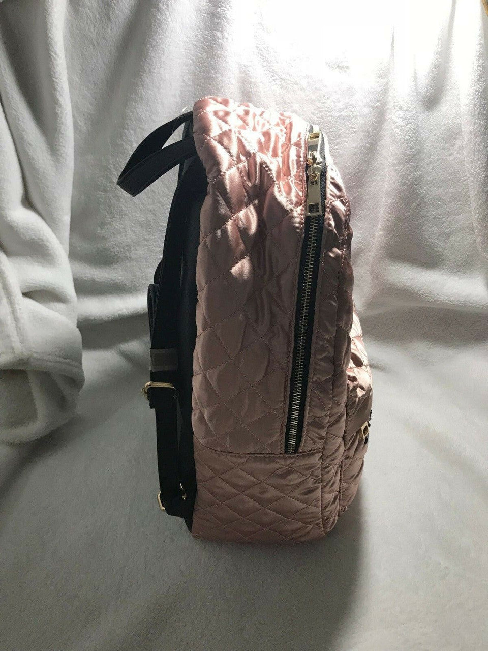 Aldo Edriana Backpack Quilted Pink Crushed Velvet Women Girl New Without Tags