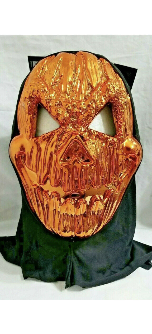 Happy Halloween Metallic Copper Mask Skull Costume Halloween Mask