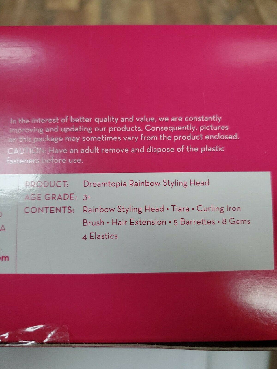 Barbie Dreamtopia Rainbow Styling Head 22 Piece Set Tiara Brush Curling Iron