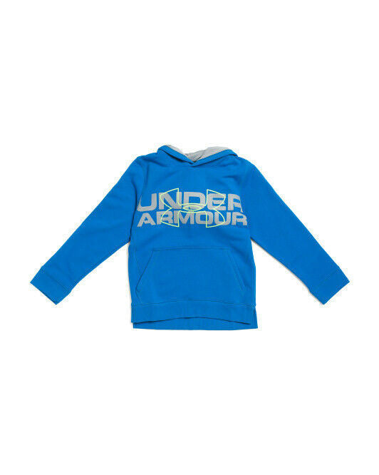 UNDER ARMOUR Boys Threadborne Logo Hoodie Size YLG warm cozy