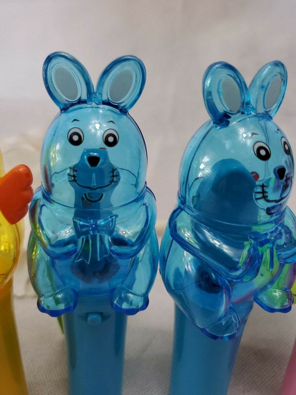 CoolLite Light Up Spinner Toy Easter Bunny Battery OP Hand Held 3+ Lot of 4