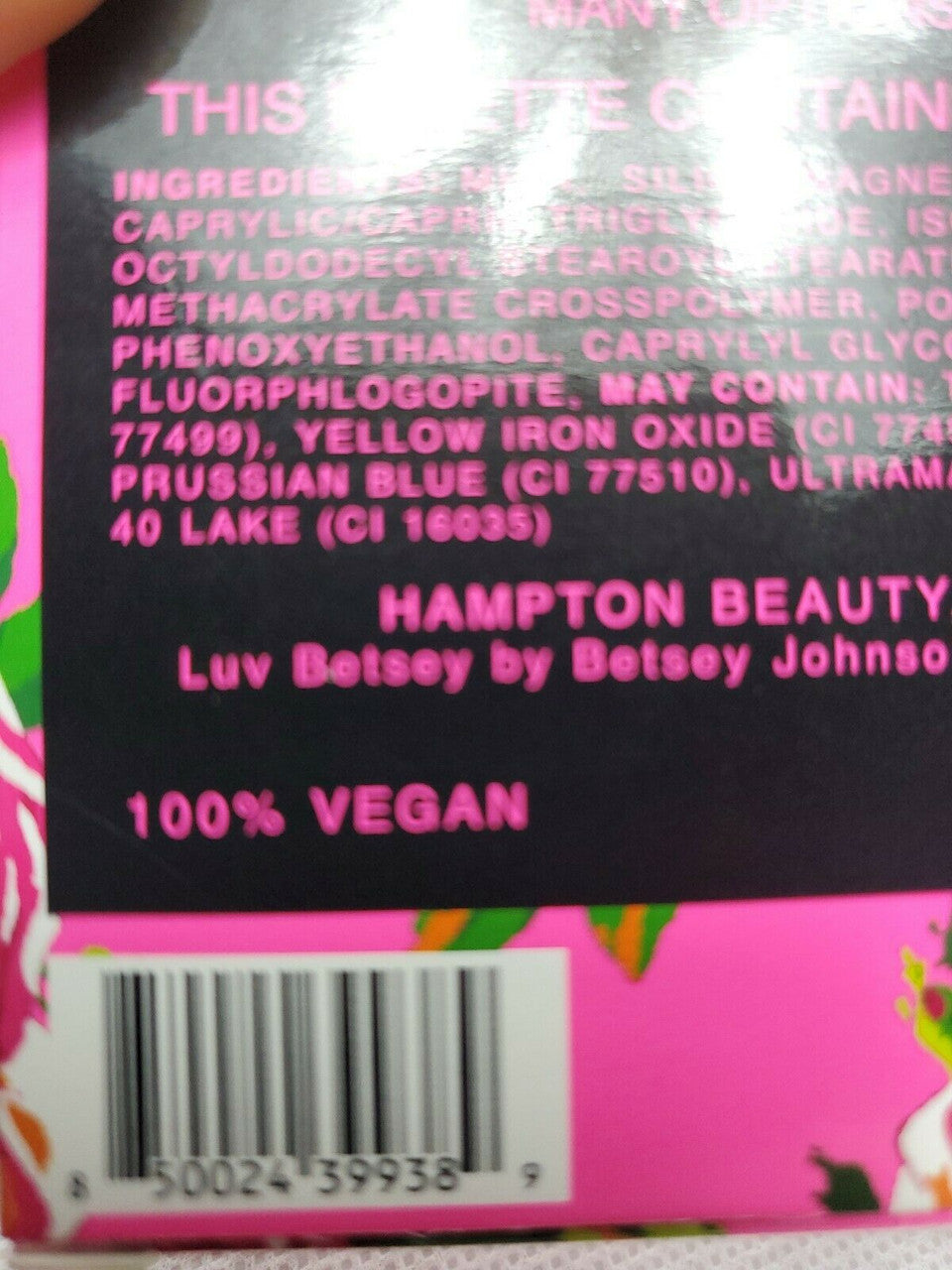 Betsey Johnson Blend It Babe Eye Shadow Palette 16x 6g/0.21oz 100% Vegan