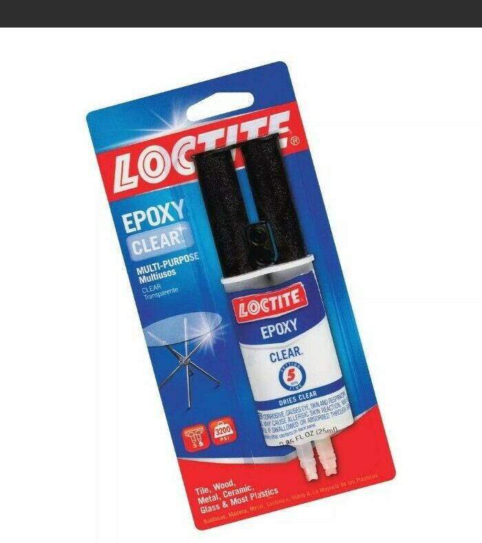 Loctite Epoxy Clear Multi-Purpose, 0.85-Fluid Ounce Syringe (1943587) 1-Pack