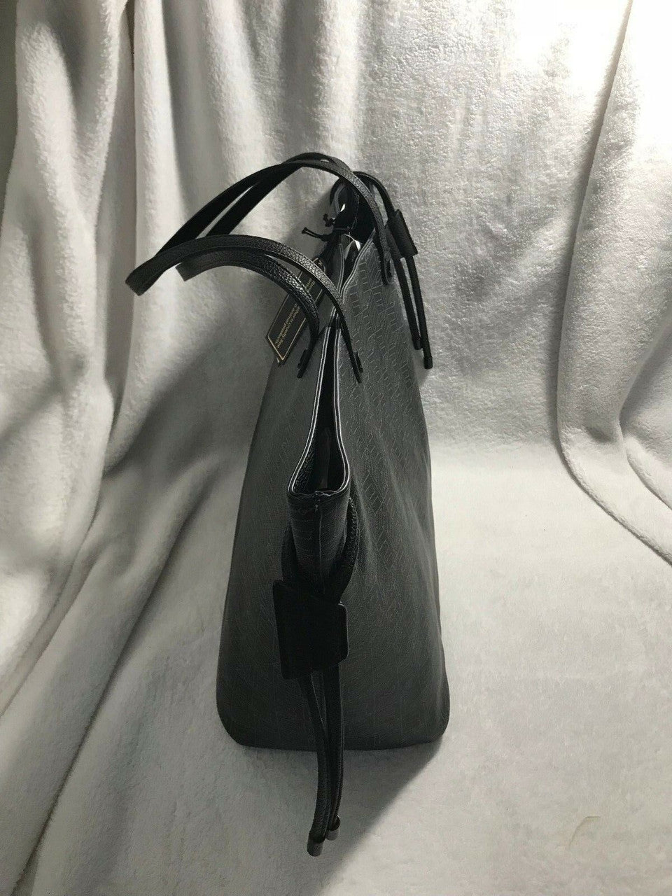 Foley + Corinna Ashlyn Genuine Leather Tote Bag Black White Design
