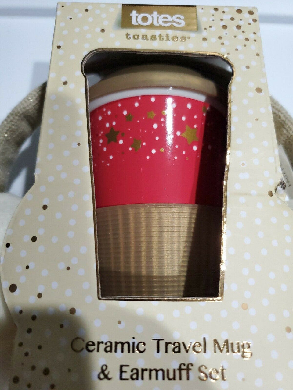 Totes Toasties Ceramic Travel Mug & Earmuff Gift Set
