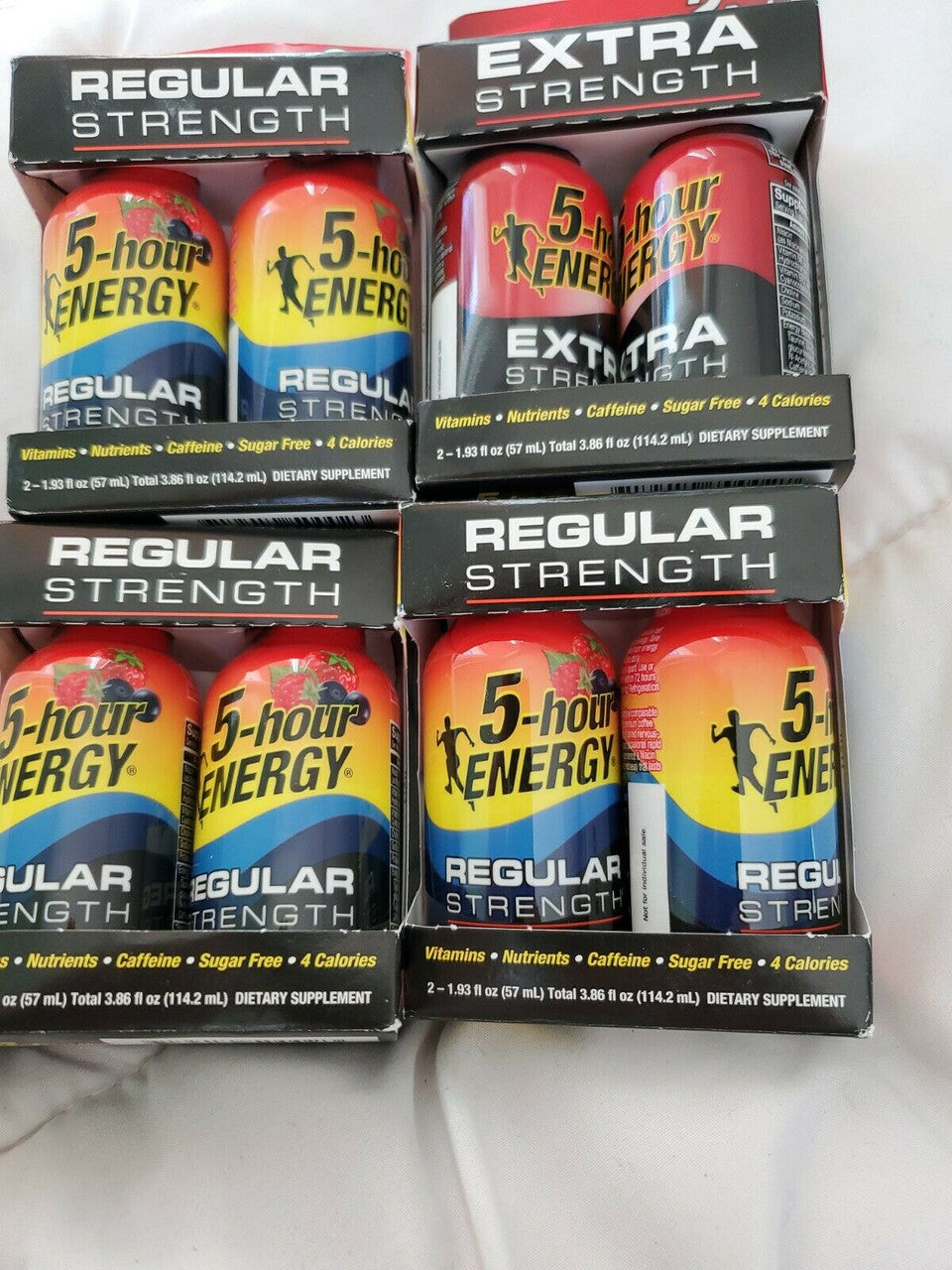 5-Hour Energy Shot, Extra Strength Variety 1 pack  3 pack regular 8 pc