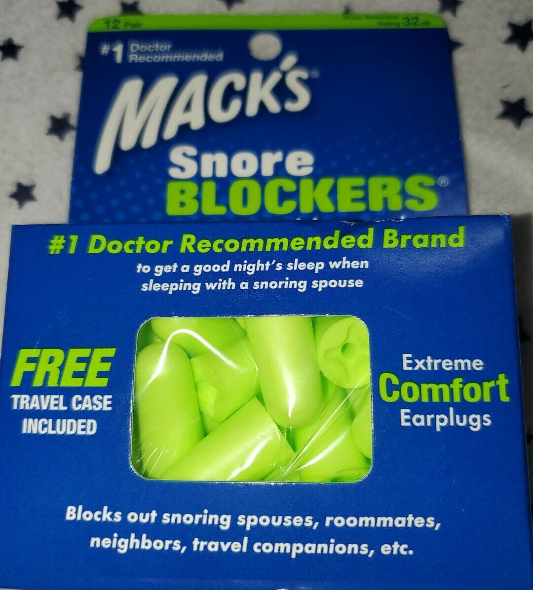 Mack's Snore Blockers Soft Foam Earplugs 12 Pairs