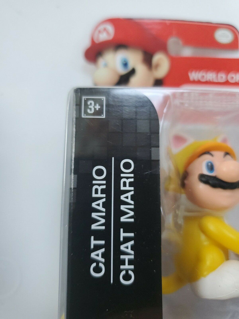 Cat Mario Action Figure 2.5" World Of Nintendo  Jakks  2016 Super Mario