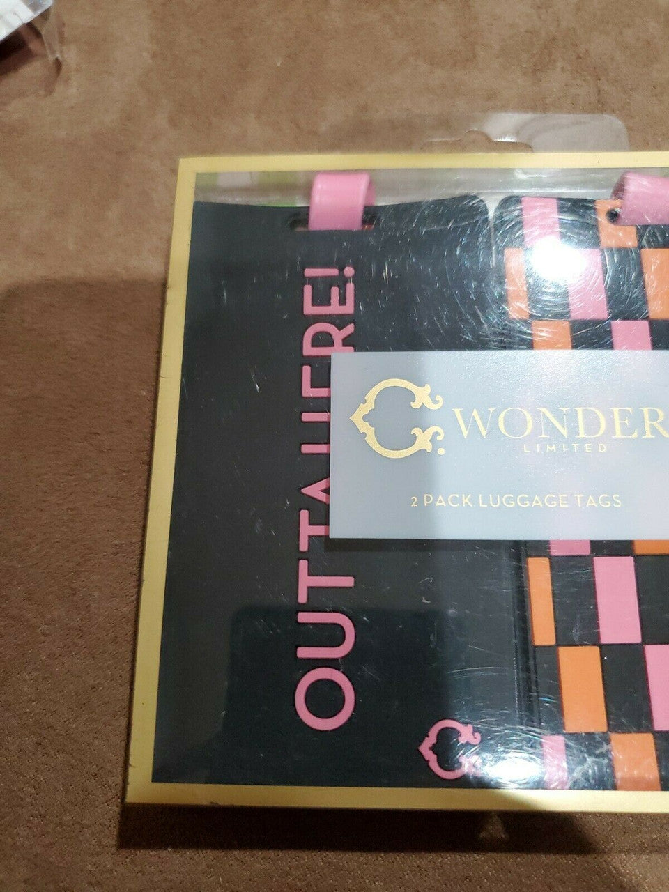 C WONDER 2 Pack of Luggage Travel Tags Pair