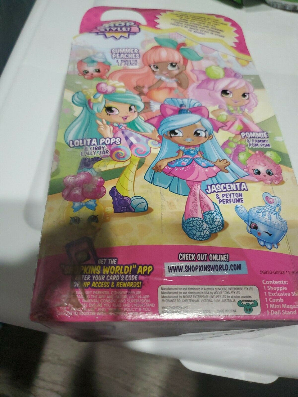 Shopkins Summer Peaches Shop Style Shoppie Doll Discontinued