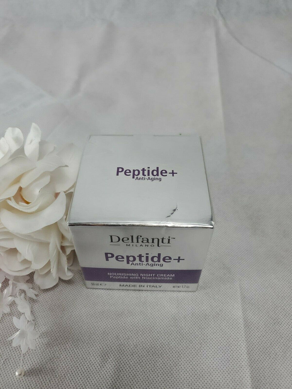 DEFANTI Peptide+ Anti-Aging Nourishing Night Cream with Niacinamide. 1.7oz