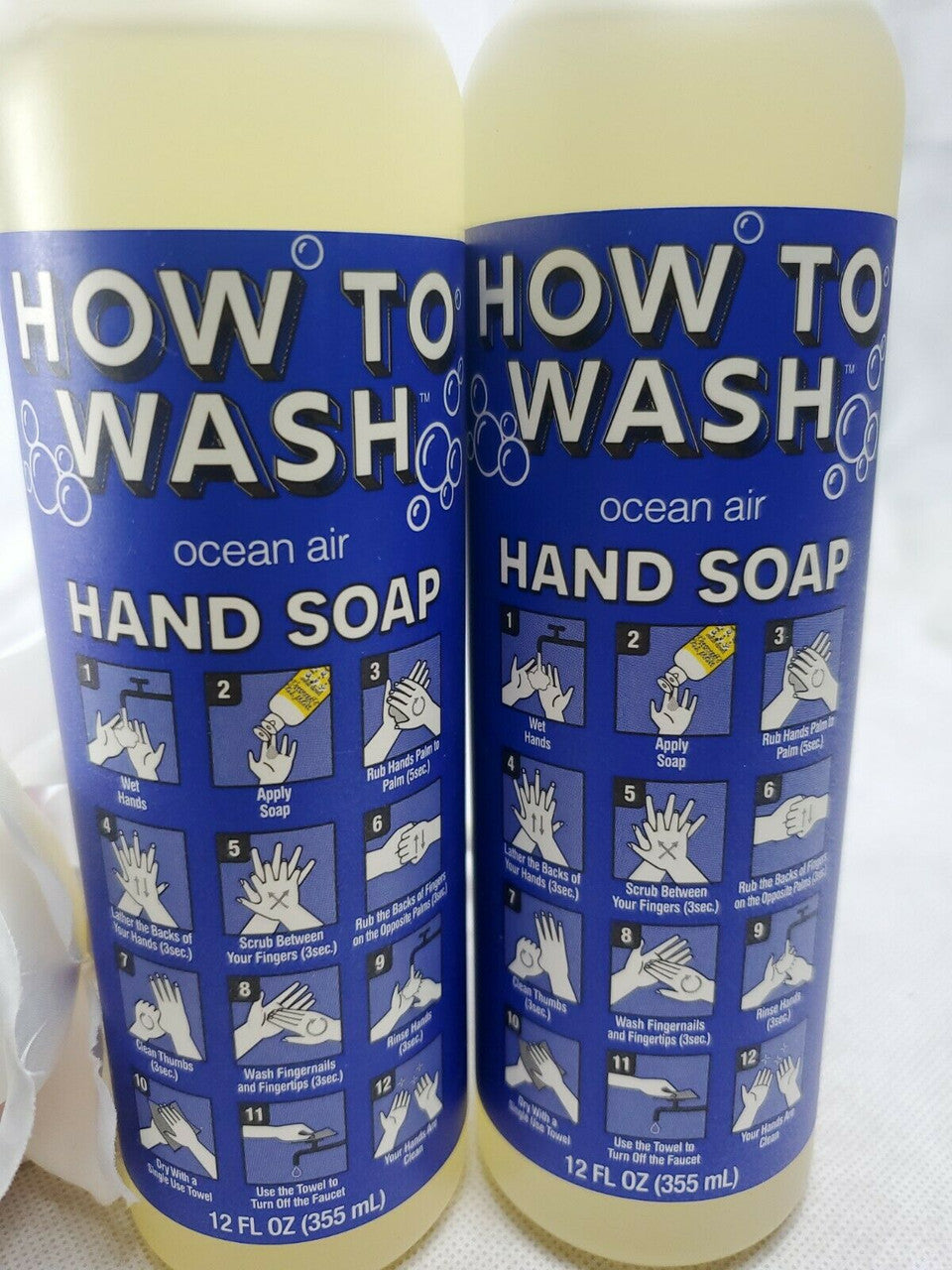 How To Wash Ocean Air Hand Soap Naturally Derived 2 12oz Bottles