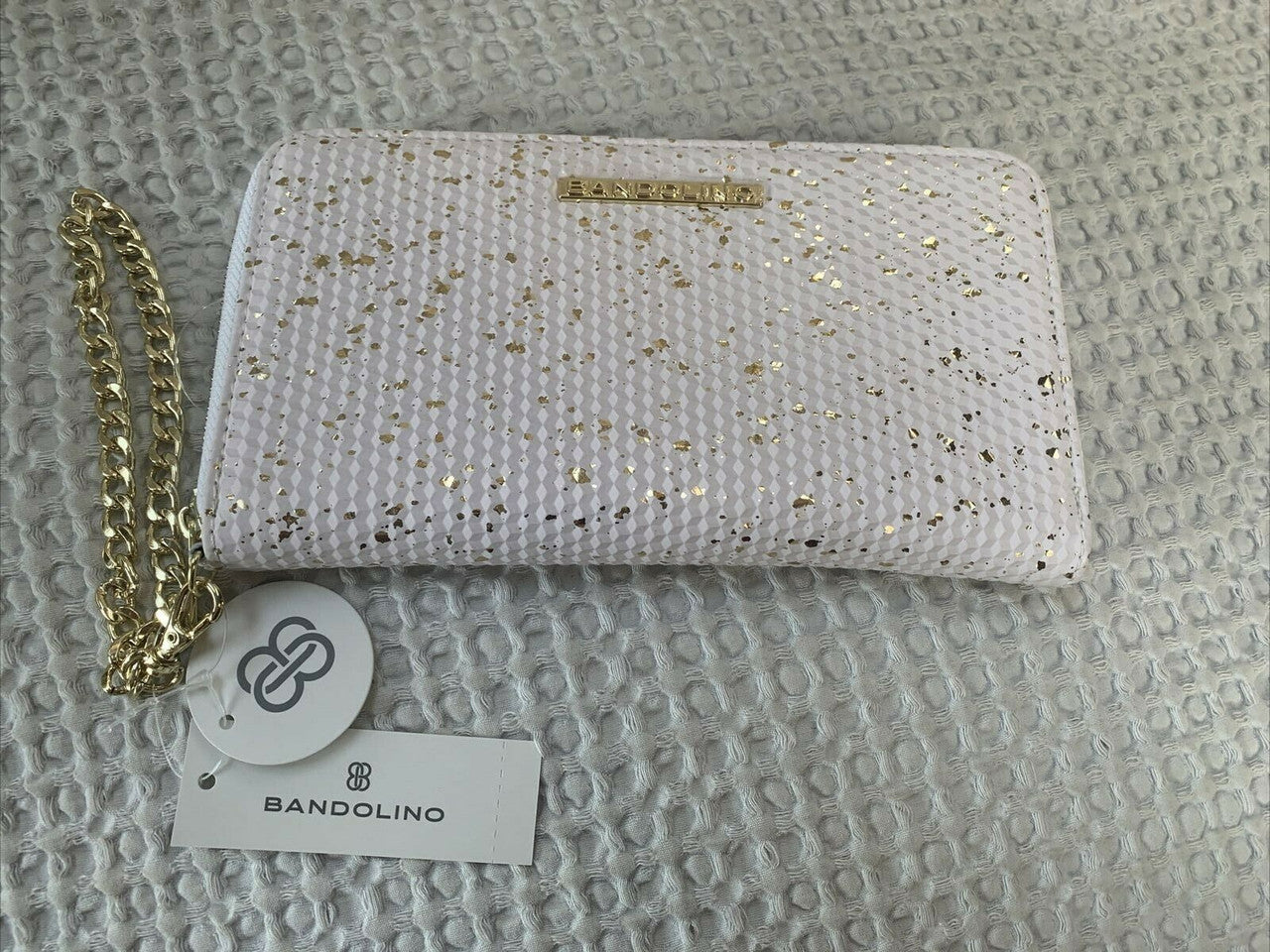 Bandolino Wristlet Zip Around Wallet RFID Phone Holder