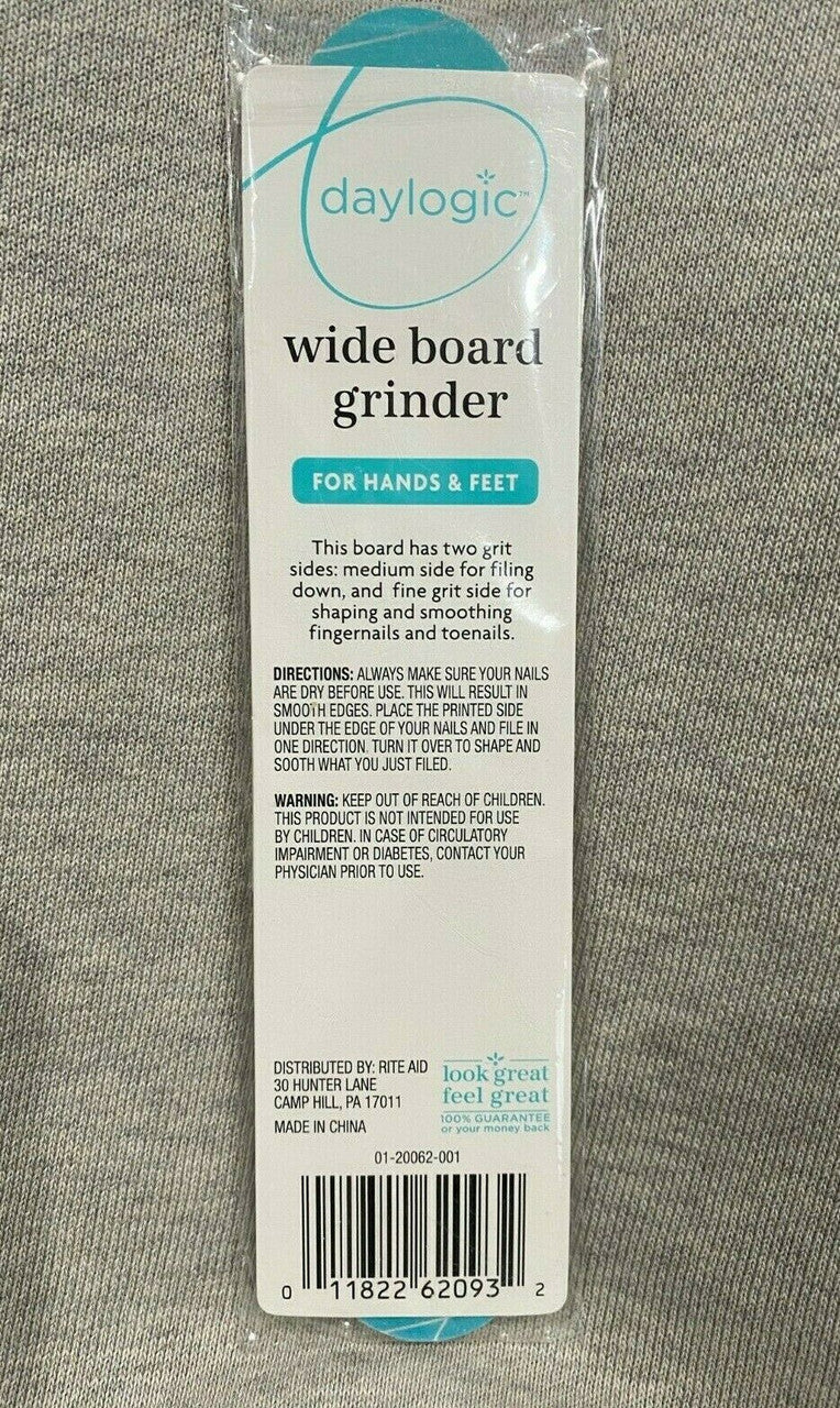 Daylogic Wide Board Grinder For Hands & Feet 2 grit sides fill shape smooth