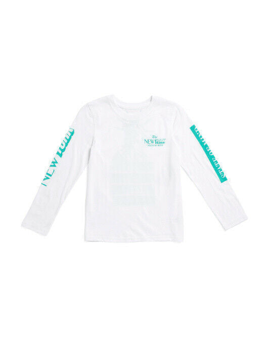BROOKLYN CLOTH Boys NY State Of Mind long sleeve T-shirt L looks like M graphic