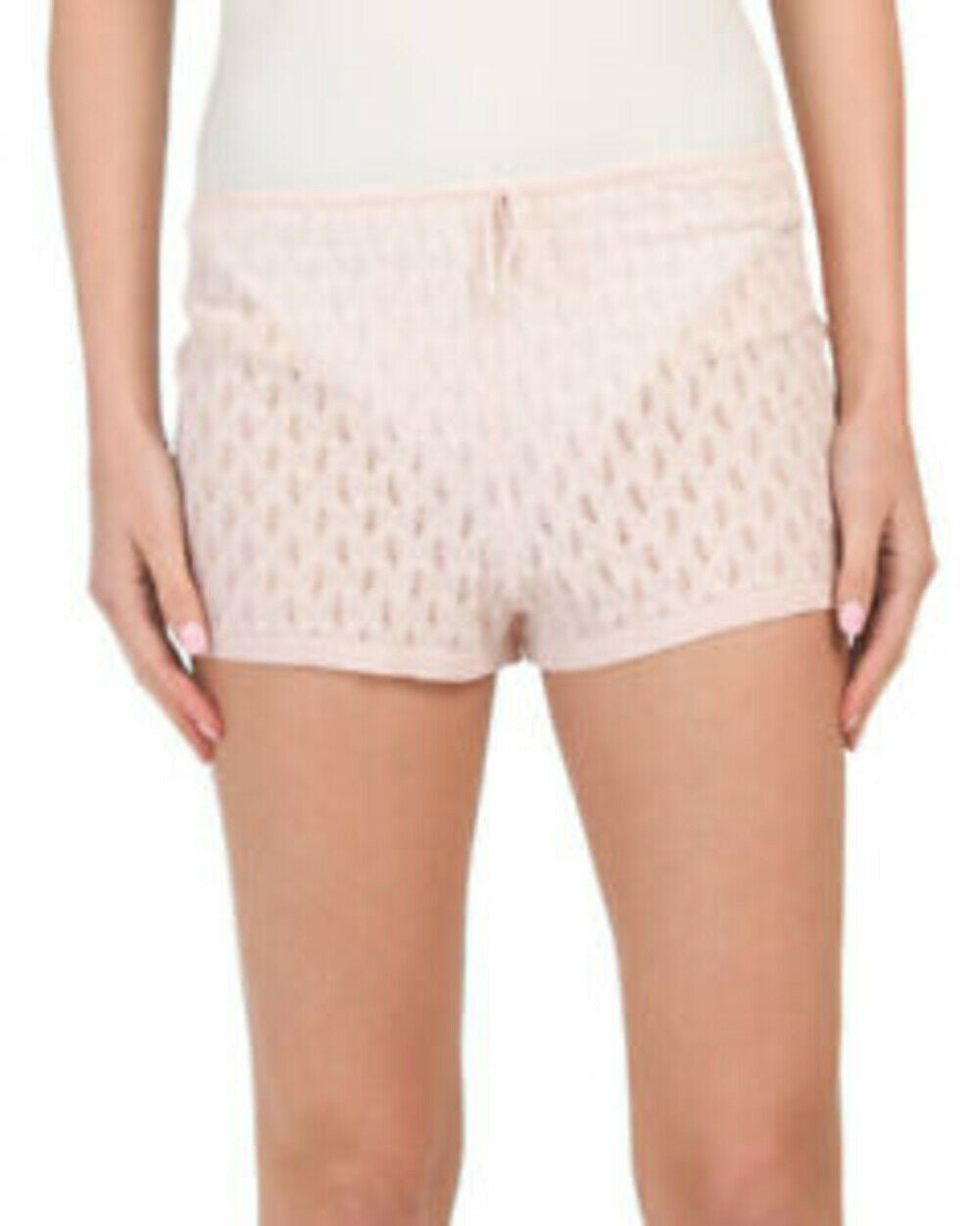 Skin Madison Cashmere Shorts Small Medium Black Pastel Pink Soft Cozy
