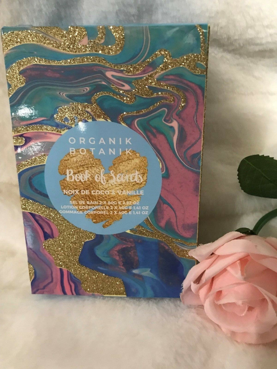 Organik Botanik coconut vanilla lotion scrub bath soak BOOK OF SECRETS