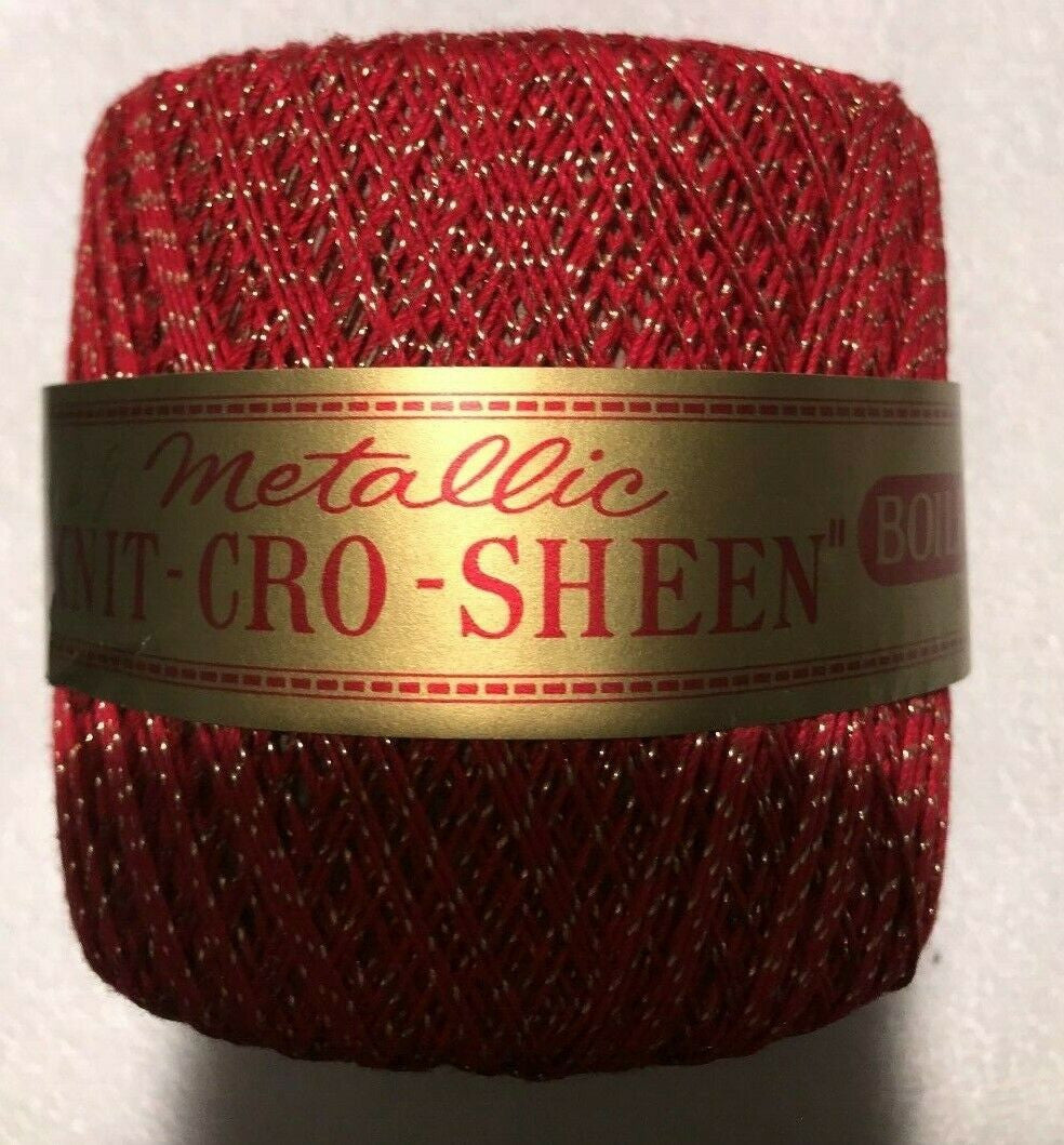 J & P Coats Metallic "Knit-Cro-Sheen" Multiple Colors