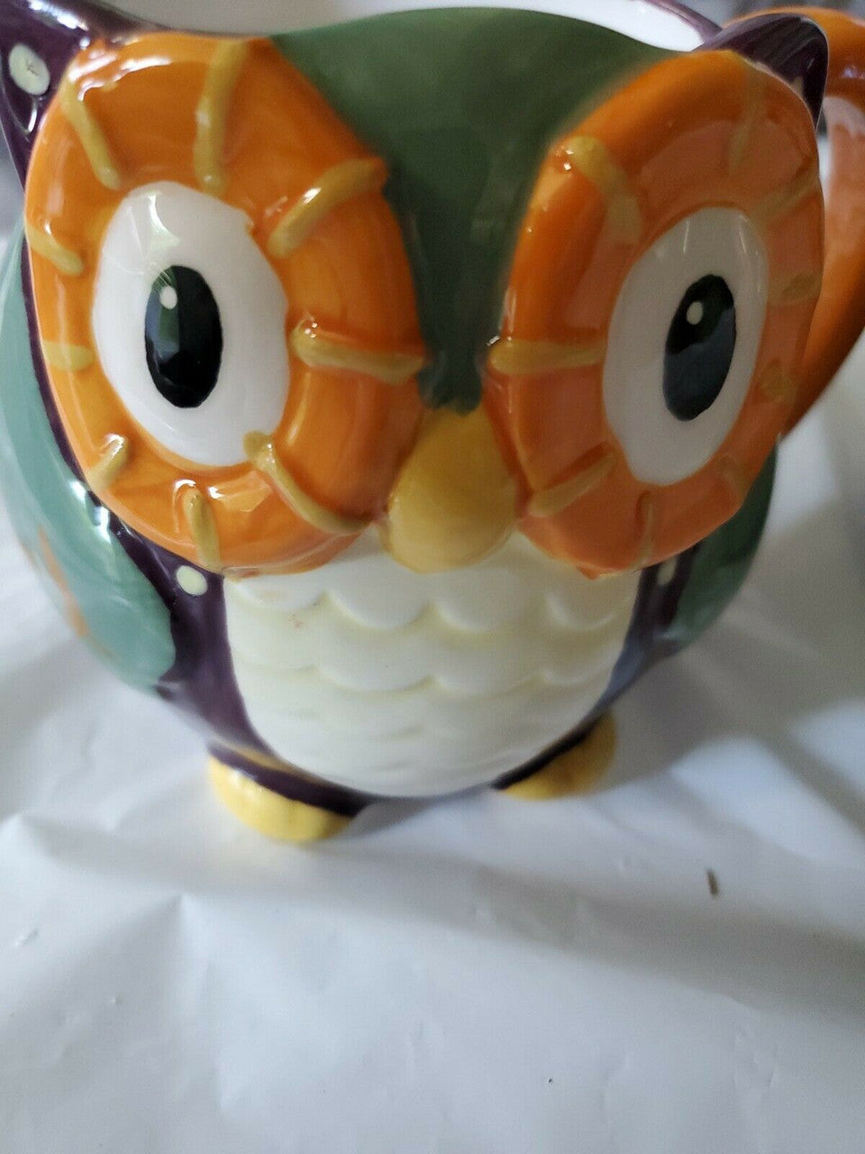 Ceramic Owl Mugs Set of 2 Coffee 3D Cups 16Oz