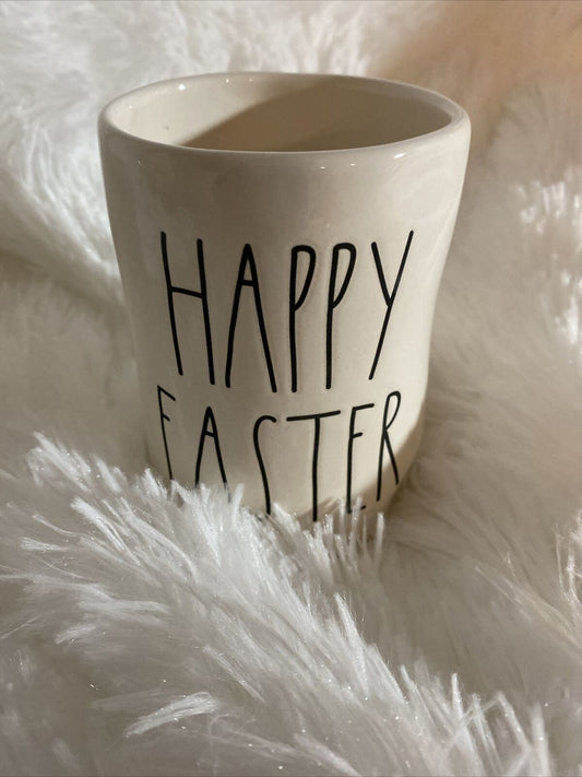 Rae Dunn “Happy Easter” Ceramic 7.7oz Candle- GARDENIA BLOOM Richly Scented
