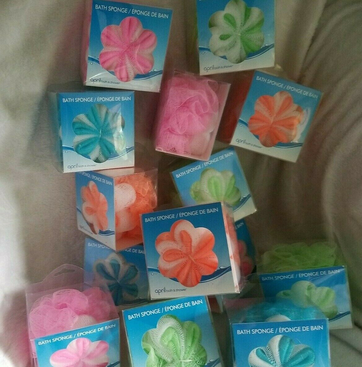 April Bath And Shower Bath Sponge (Colors May Vary) ONE SPONGE