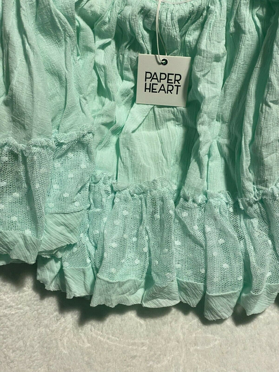 Paper Heart Australian Brand Juniors Mini Skirt Size 8 MINT beach ocean