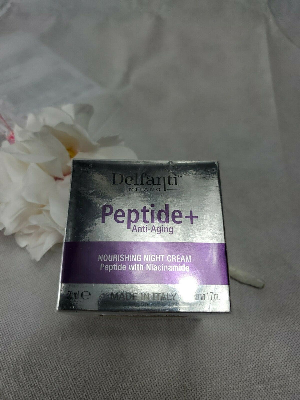 DEFANTI Peptide+ Anti-Aging Nourishing Night Cream with Niacinamide. 1.7oz