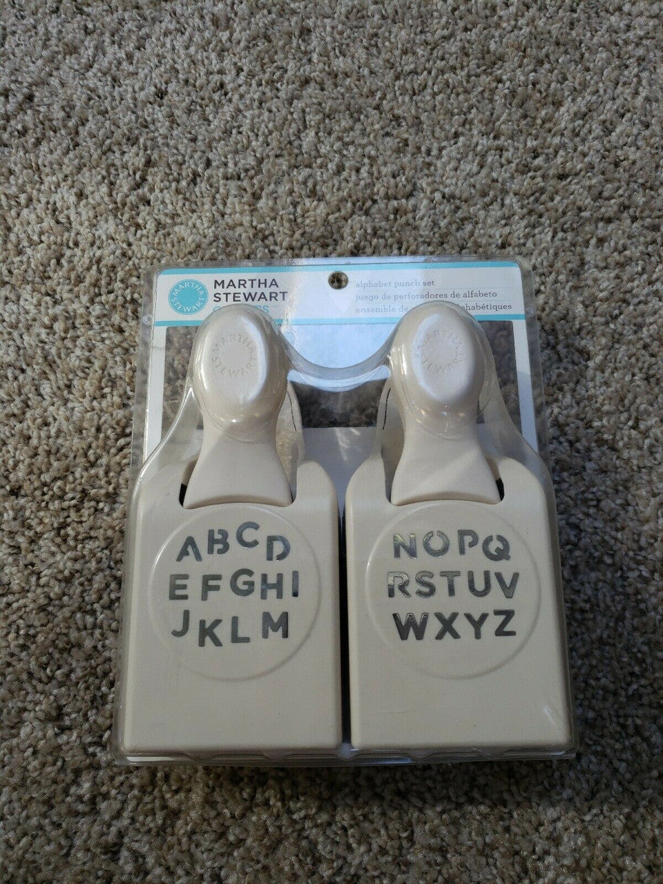Martha Stewart Alphabet Punch Set Makes Crisp Letters For Cards, Scrapbook Pages