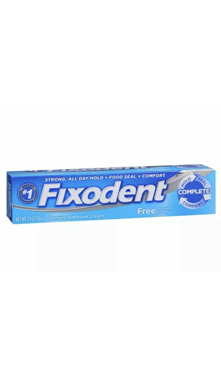 Fixodent Free Denture Adhesive Cream 2.40 oz