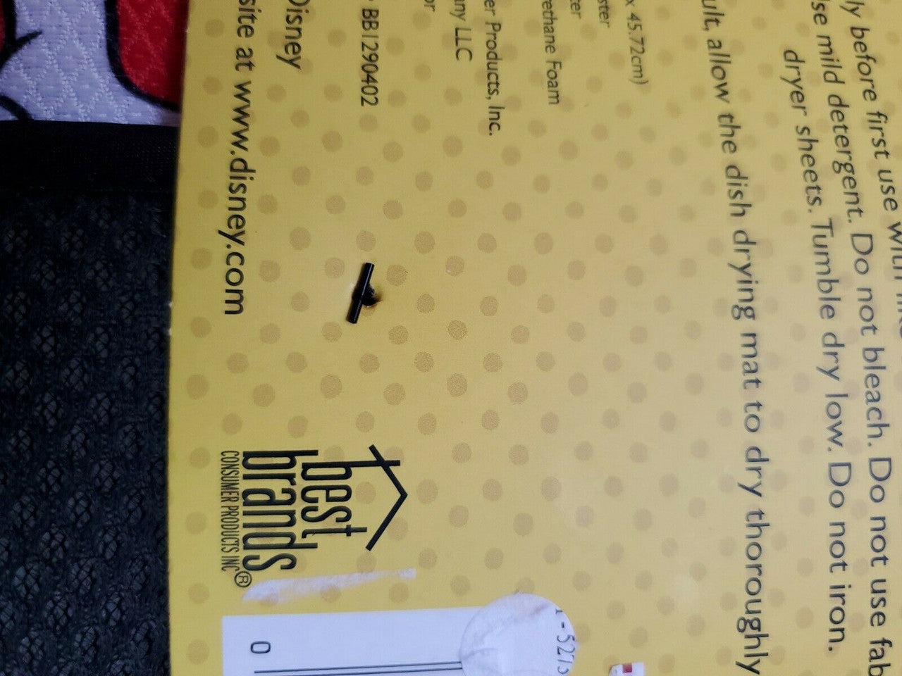 Disney Kitchen Dish Drying Mat - Ultra Absorbent Reversible Microfiber