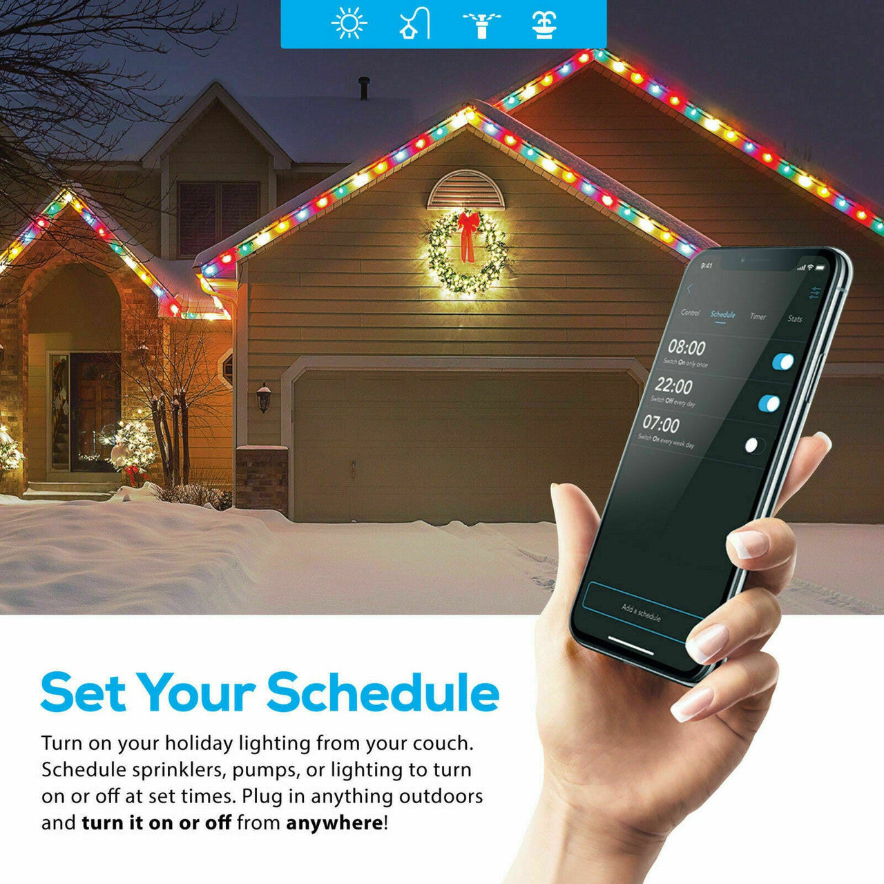 Geeni Indoor / Outdoor Smart WiFi Plug No Hub Required