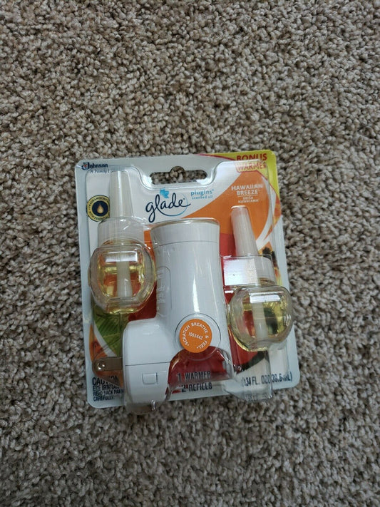 Glade PlugIns Hawaiian Breeze 1 Warmer And 2 Refills