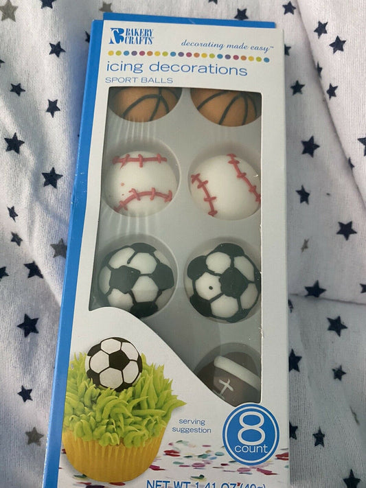 Bakery Crafts Icing Decorations Sport Balls