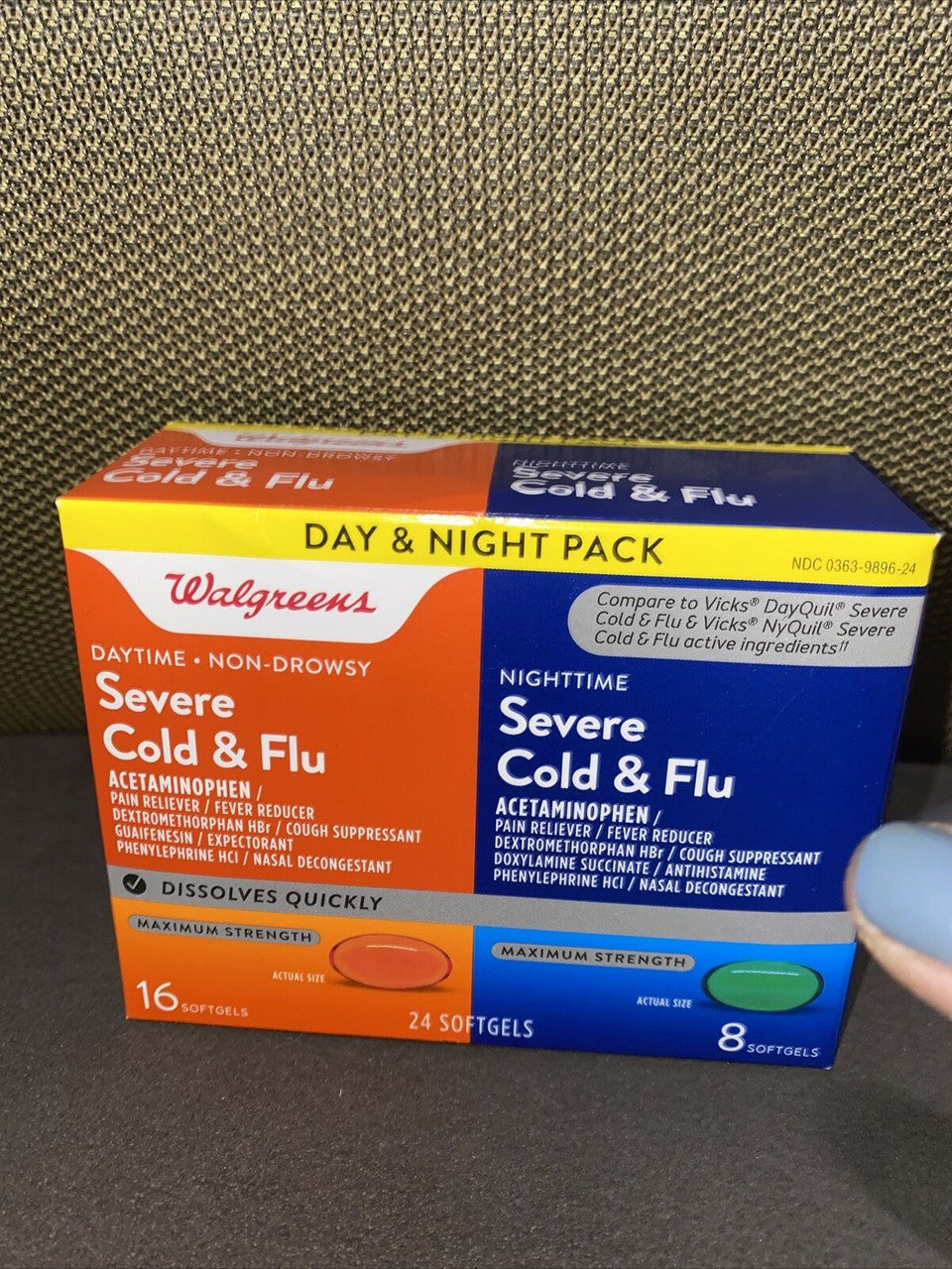 Severe Day & Night Pack Cold & Flu 24 Softgels exp.9/2022