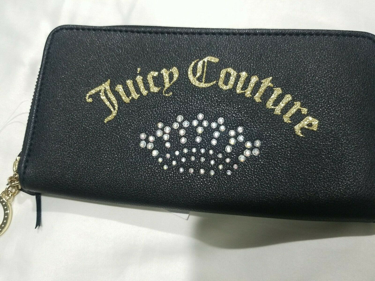 Juicy Couture Black Shining Crown Wallet