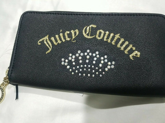 Juicy Couture Black Shining Crown Wallet