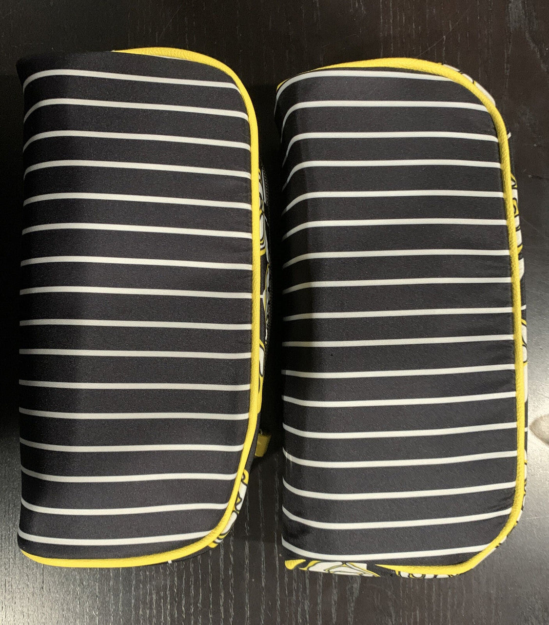 Betsey Johnson 3 Piece Travel Case Black And Yellow
