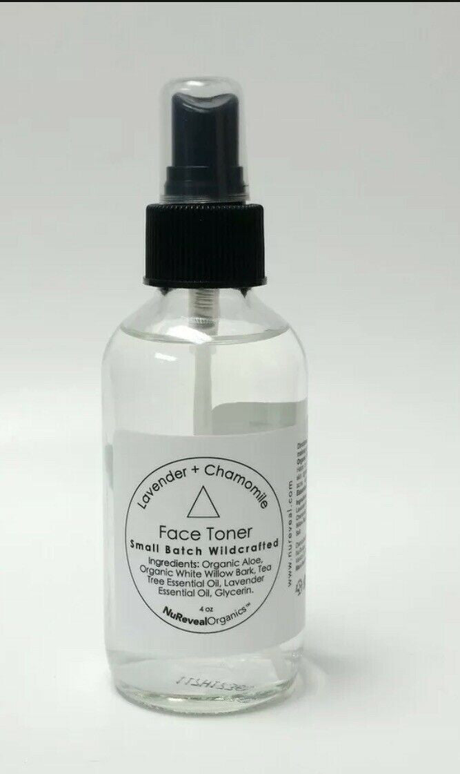 NuReveal Organics Facial Toner Lavender & Chamomile 4 oz