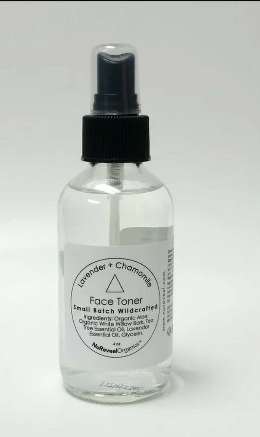 NuReveal Organics Facial Toner Lavender & Chamomile 4 oz