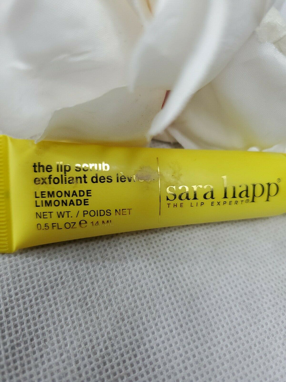 SARA HAPP Lemonade The Lip Scrub Tube 0.5oz / 14ml Full Size