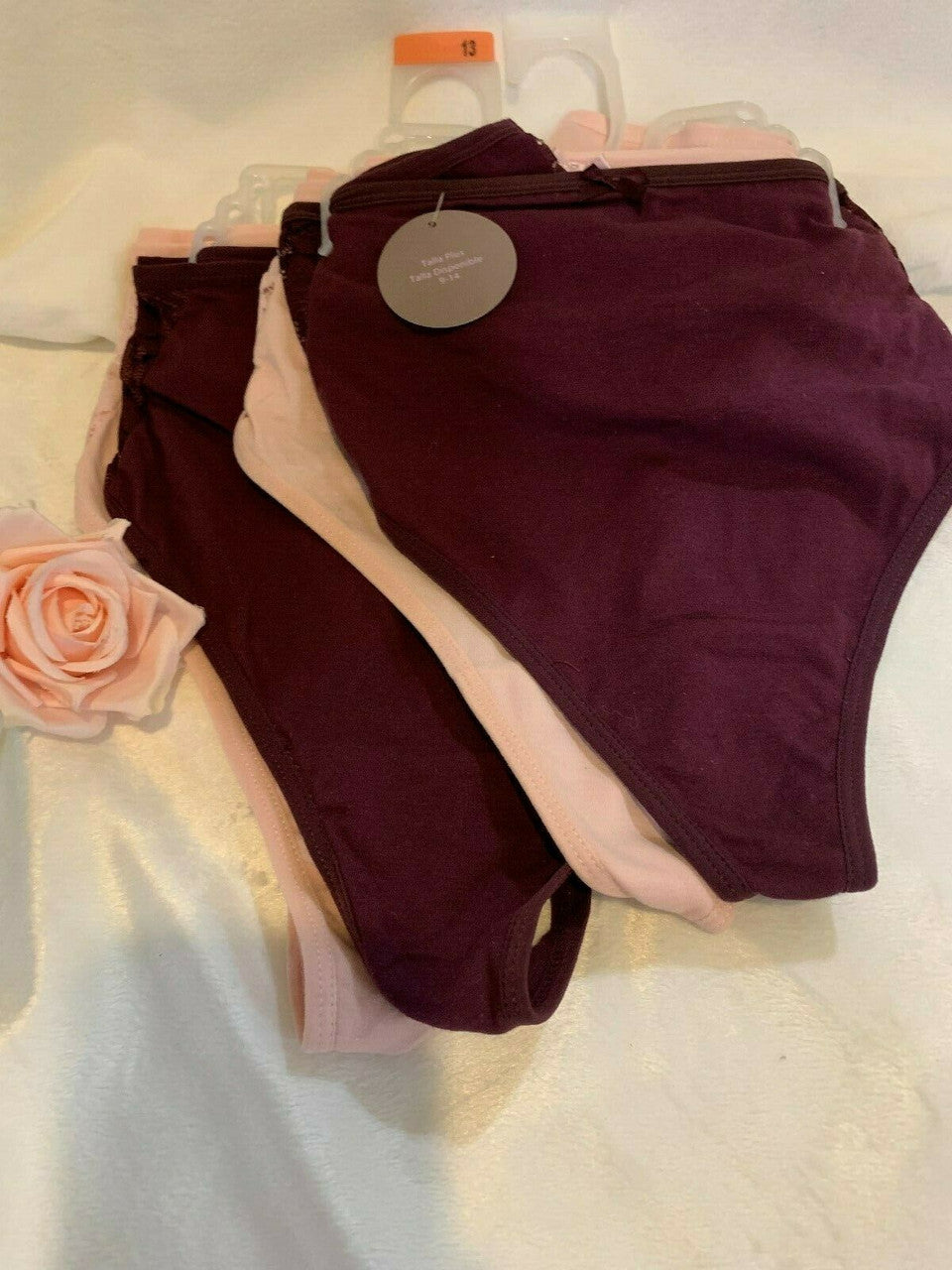 Secret Treasure 2PC Light Pink & Dark Pink Full Fig Thong Size 12 & 13
