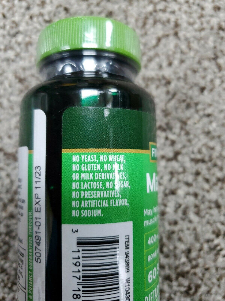 Finest Nutrition Magnesium 400 mg 60 Softgels EXP: 11/23