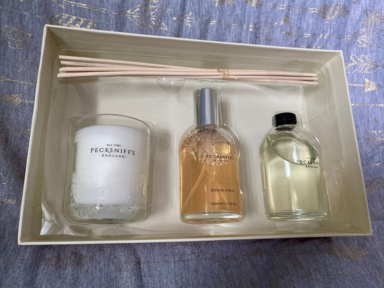 Ginger Flower & Patchouli Diffuser & Candle Gift Set – Pecksniff's England